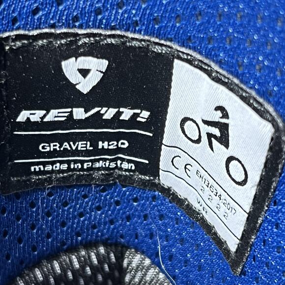 REV'IT! Gravel H2O Boots Mens Size 12 Black Gray Waterproof Vibram Motorcycle - Picture 9 of 11